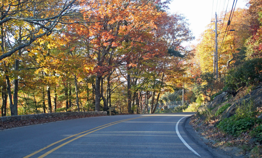 Main Street Blowing Rock with Fall Color