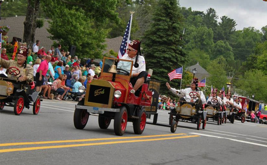 SHriner Parade in Blowing ROck 