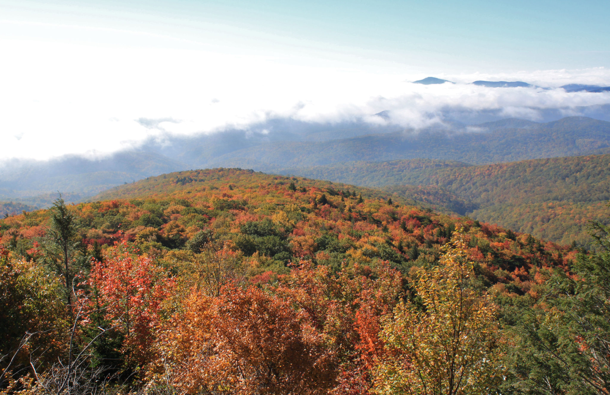 Blue Ridge Mountains near Blowing Rock in the fall